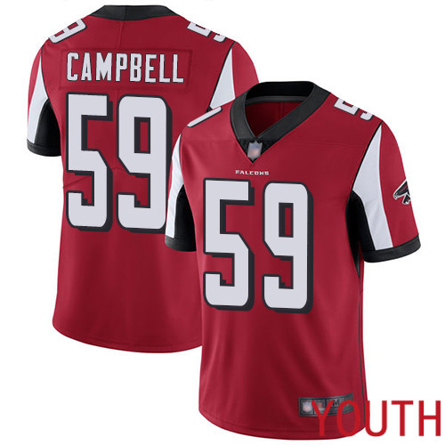 Atlanta Falcons Limited Red Youth De Vondre Campbell Home Jersey NFL Football 59 Vapor Untouchable